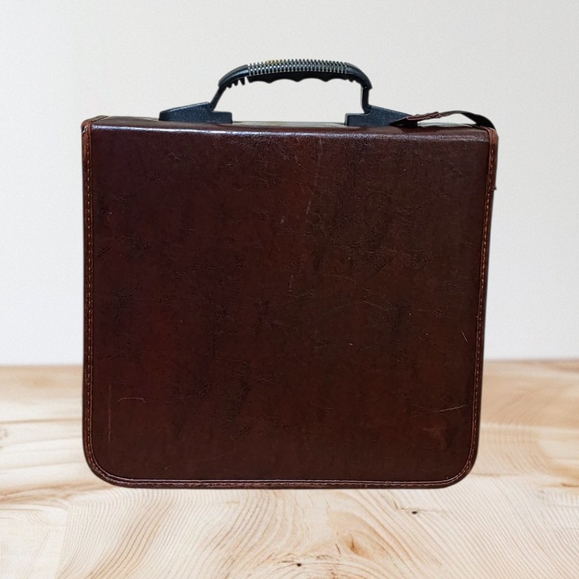 Fermuarlı Kahverengi  Cd Çantası - Görsel 5