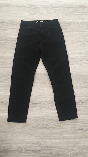 28 Beden Siyah Mom jeans pantolon 