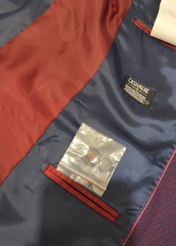 Mor Erkek Düğmeli Ceket, Normal Boy, Notch Yaka - Görsel 3