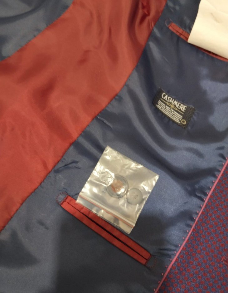 Mor Erkek Düğmeli Ceket, Normal Boy, Notch Yaka - Görsel 3