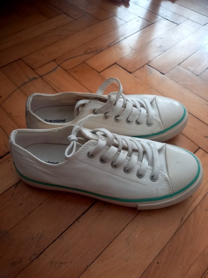 Beyaz Kadın Spor Ayakkabı - Görsel 3