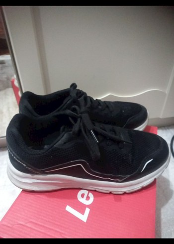 Siyah Elastik Bağcıklı Kadın Spor Ayakkabı - Görsel 5