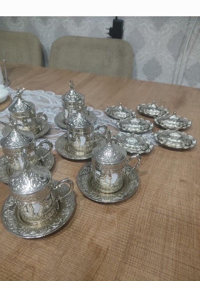 12 parca Osmanlı kahve fincan - Görsel 2