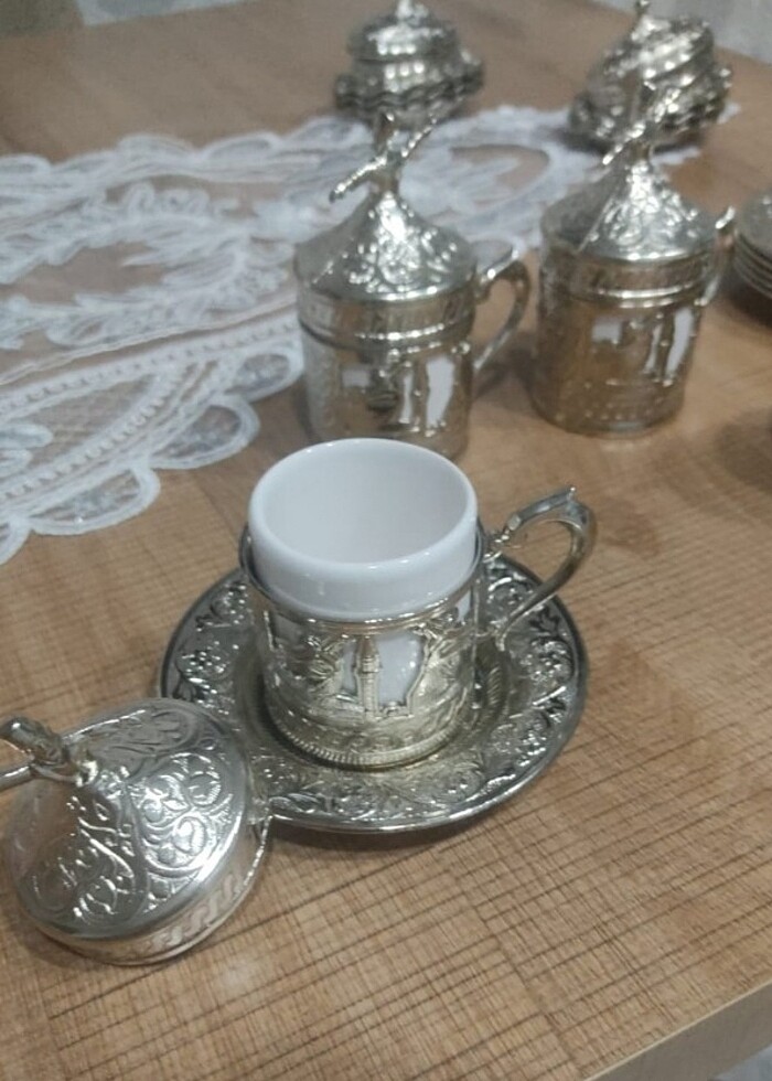 12 parca Osmanlı kahve fincan - Görsel 3
