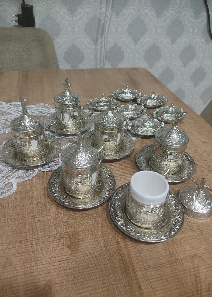 12 parca Osmanlı kahve fincan - Görsel 4