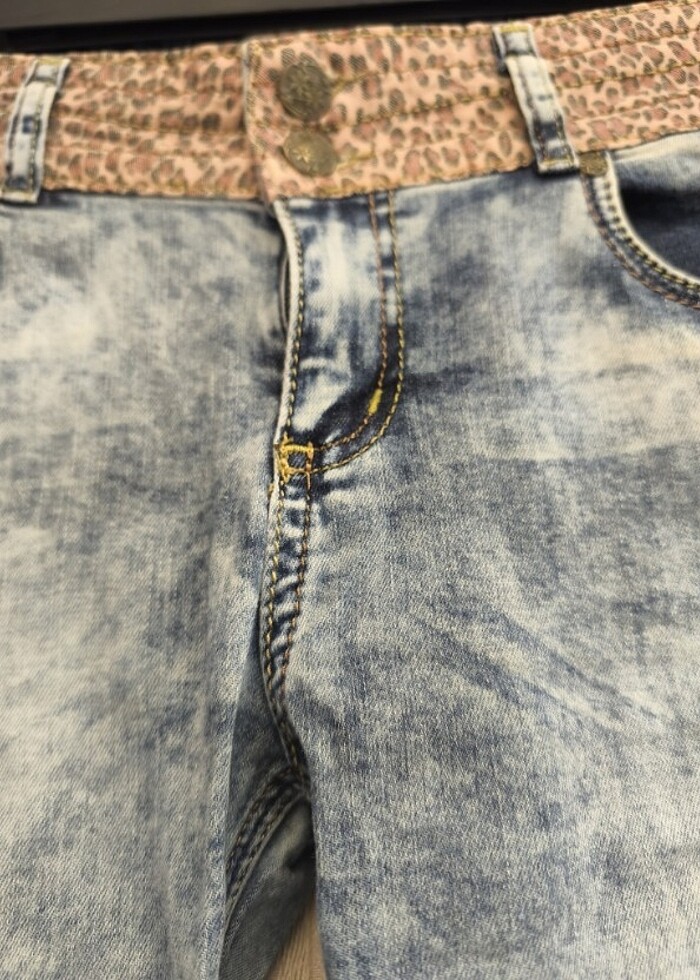 Leopar detaylı pantolon - Görsel 3