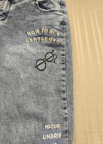 Baskılı jean - Görsel 8