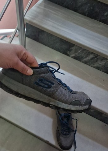 Gri Erkek Spor Ayakkabı orjinaldir skeckers - Görsel 3