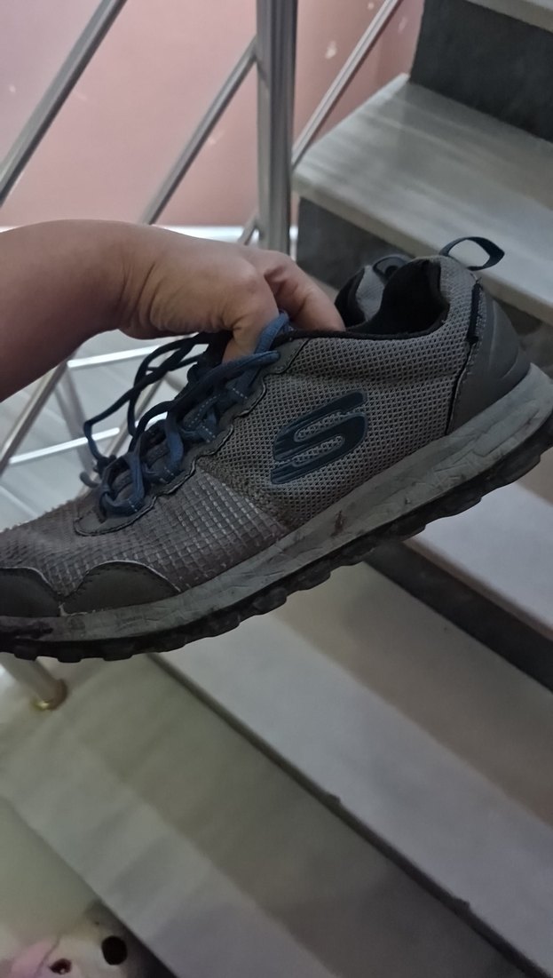 Gri Erkek Spor Ayakkabı orjinaldir skeckers - Görsel 4