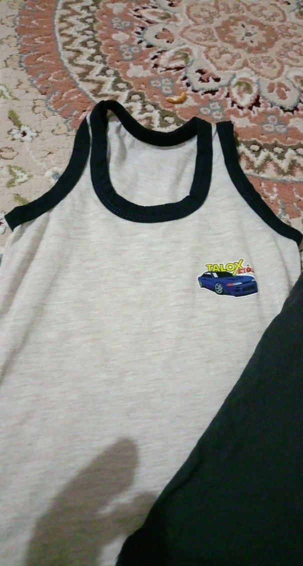 Gri ve Siyah Erkek Çocuk Askılı Atlet - Görsel 3