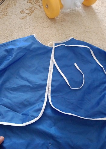 Mavi Bebek Önlüğü Uzun Kollu - Görsel 5
