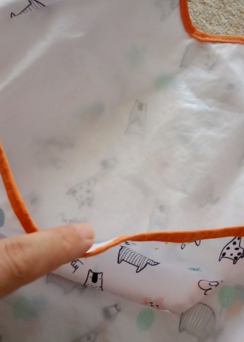 Kolu Uzun Beyaz Bebek Önlüğü - Görsel 5