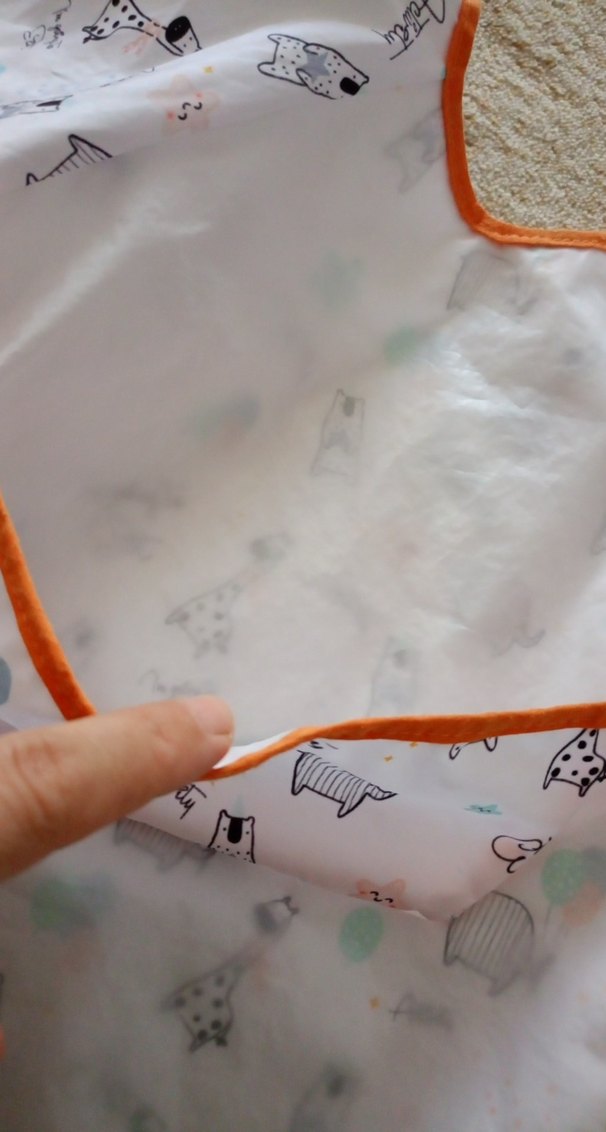 Kolu Uzun Beyaz Bebek Önlüğü - Görsel 5