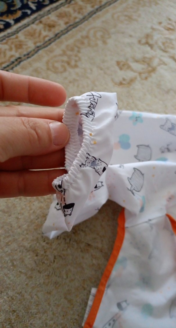 Kolu Uzun Beyaz Bebek Önlüğü - Görsel 2