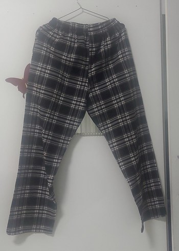 Gri Ekose Desenli Rahat Kesim Erkek Pantolon - Görsel 3