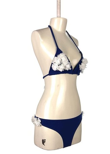 Diğer Lacivert Çiçekli tasarim Kadın Bikini