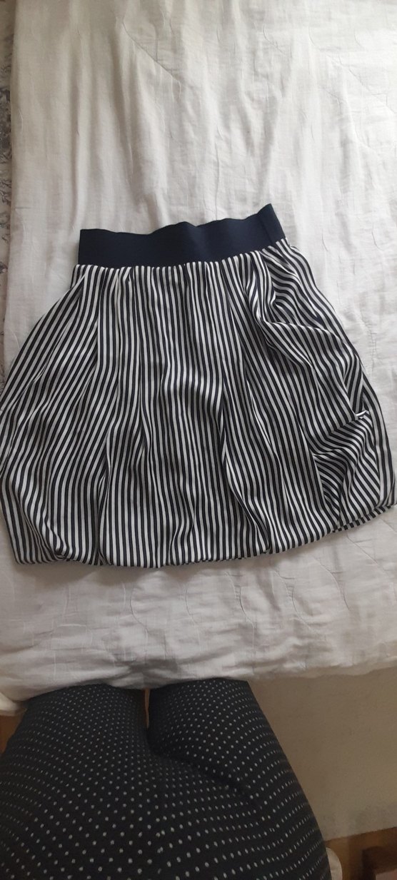 Zebra Desenli Midi Pilili Kadın Etek - Görsel 2