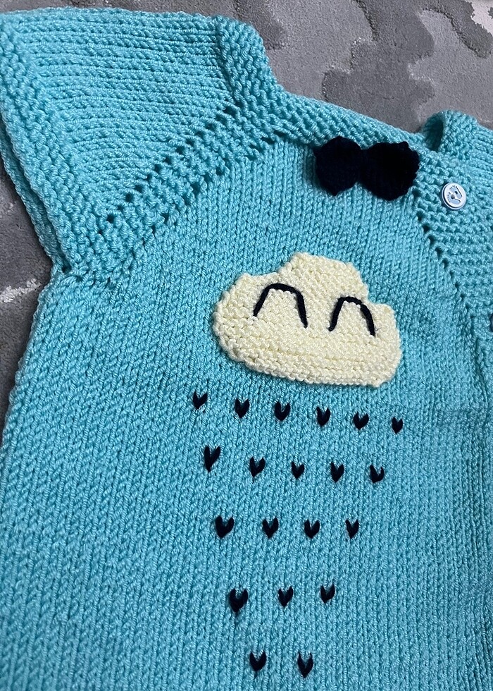 Bulutlu Bebek Yeleği - Görsel 2