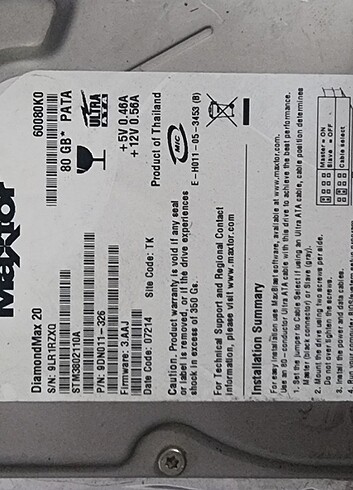 80 gb hdd