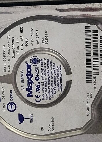 40 gb hdd