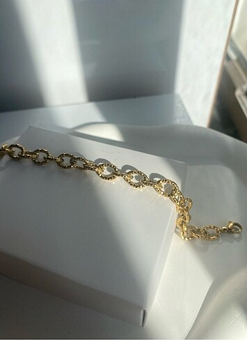 Diğer Çelik | Gold Parlak Zincir Bileklik