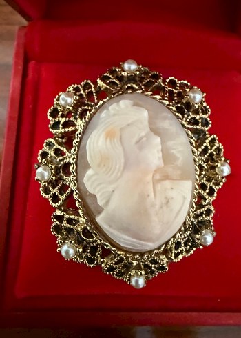 inci Cameo incili broş