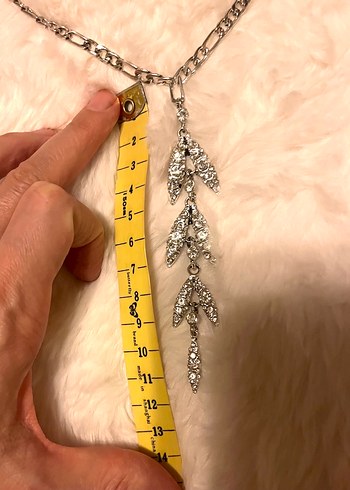 Parlak taşlı kolye - Görsel 4