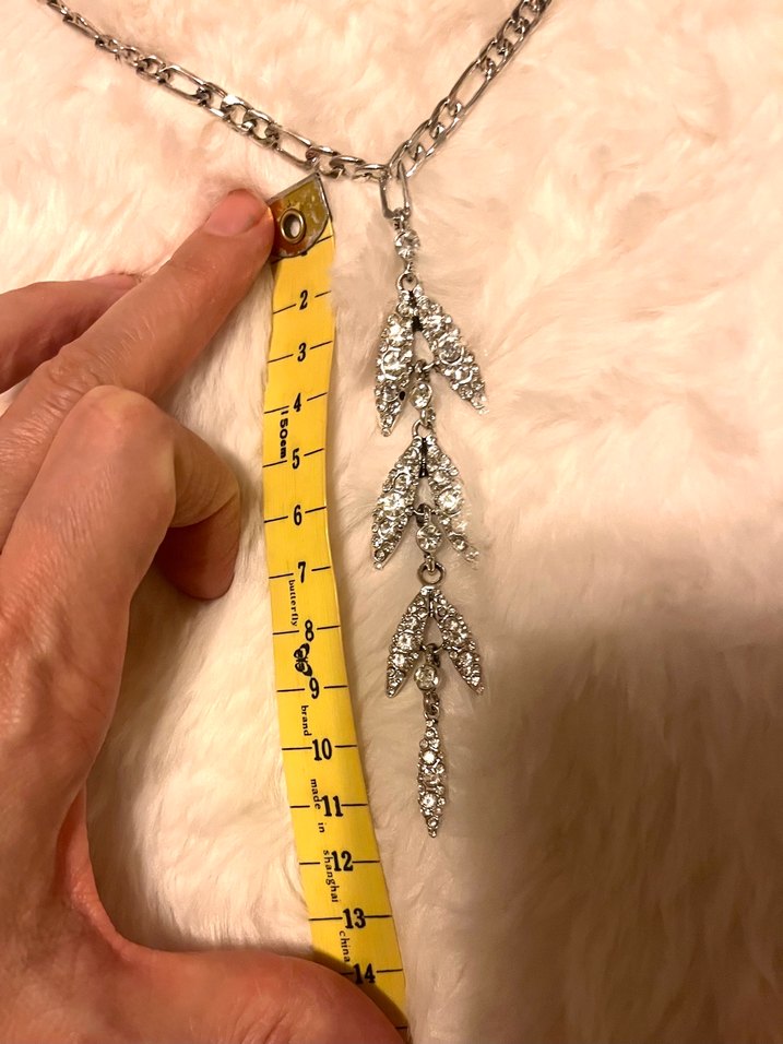 Parlak taşlı kolye - Görsel 4