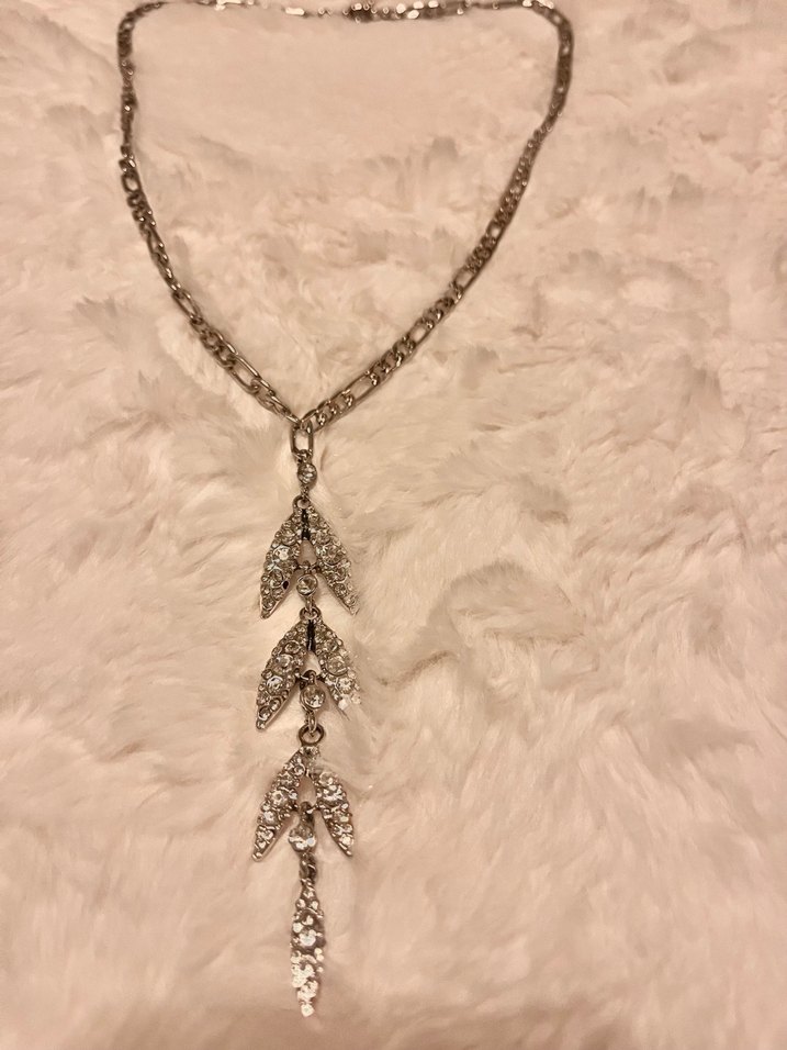 Parlak taşlı kolye - Görsel 2