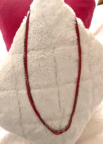 Kırmızı kolye - Görsel 2