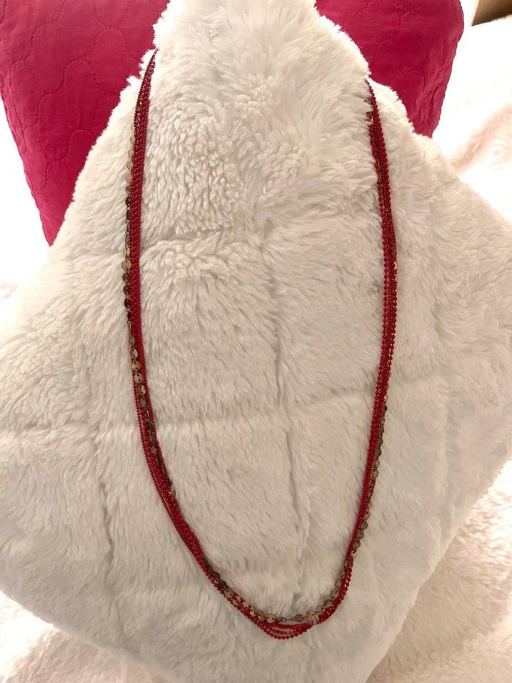 Kırmızı kolye - Görsel 2