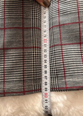 Gri Kırmızı Elbise - Görsel 4