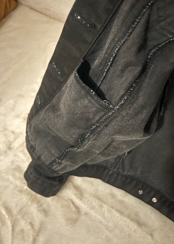 Siyah Denim Ceket - Görsel 4