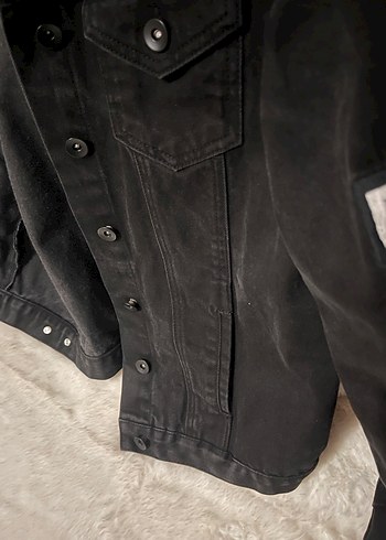 Siyah Denim Ceket - Görsel 6