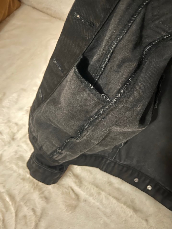 Siyah Denim Ceket - Görsel 4