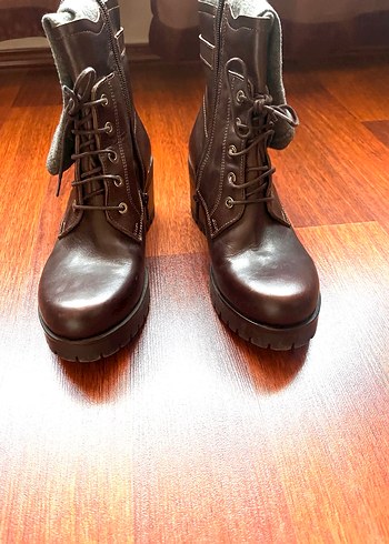 Kahverengi Deri Bot - Görsel 2