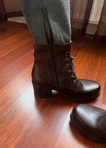 Kahverengi Deri Bot - Görsel 5