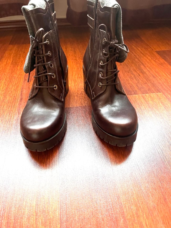 Kahverengi Deri Bot - Görsel 2