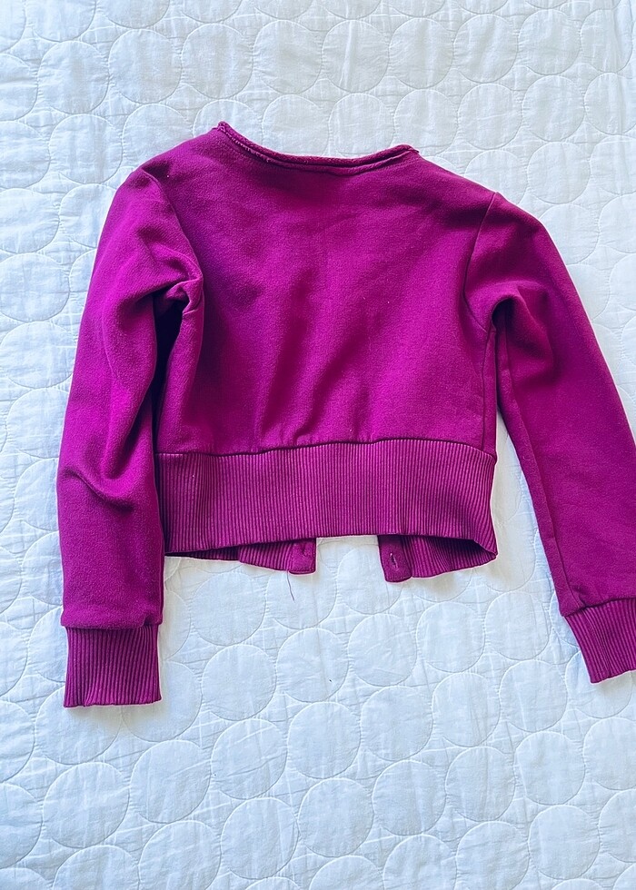 Mor Fuşya Bolero ceket - Görsel 2