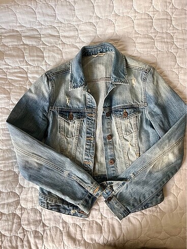 xs Beden mavi Renk Açık mavi denim ceket