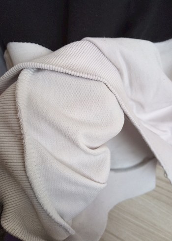 Renk Bloklu Kapüşonlu Kadın Sweatshirt - Görsel 2