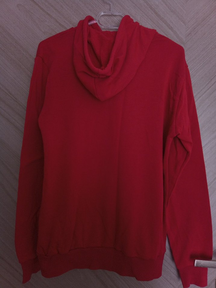 Kırmızı Kapüşonlu Sweatshirt - Görsel 2