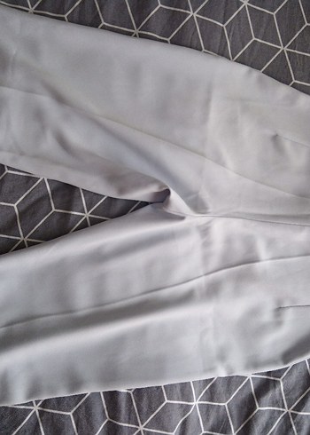 Gri Kadın Kumaş Pantolon - Normal Boy - Görsel 2