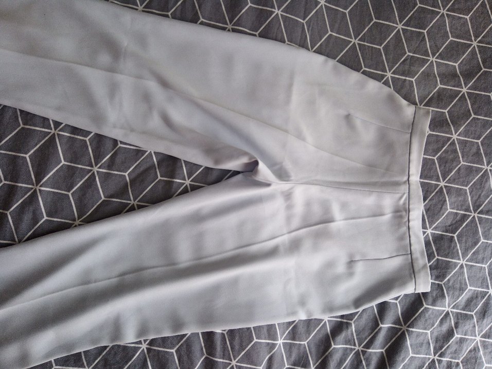 Gri Kadın Kumaş Pantolon - Normal Boy - Görsel 2