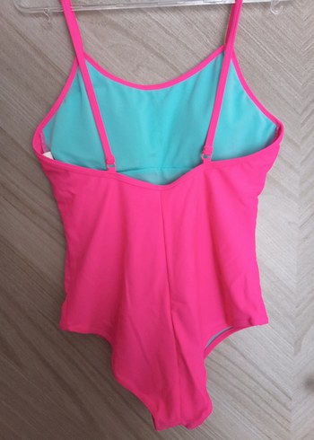 Pembe İnce Askılı Kadın Mayo - Görsel 2