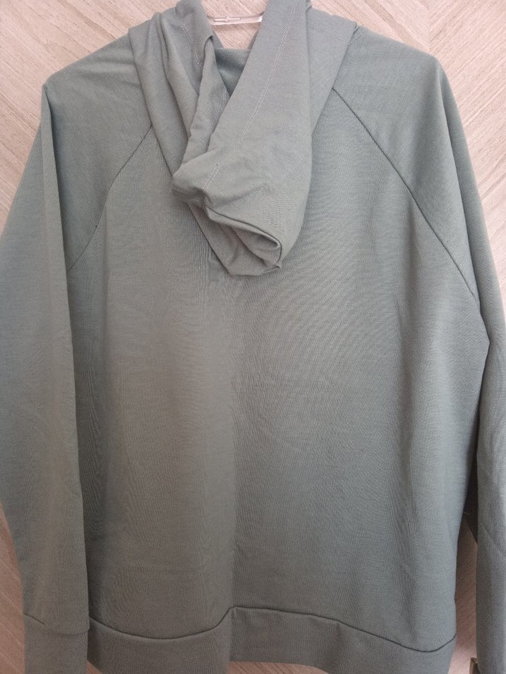 Su Yeşili Kapüşonlu Kadın Sweatshirt - Görsel 3