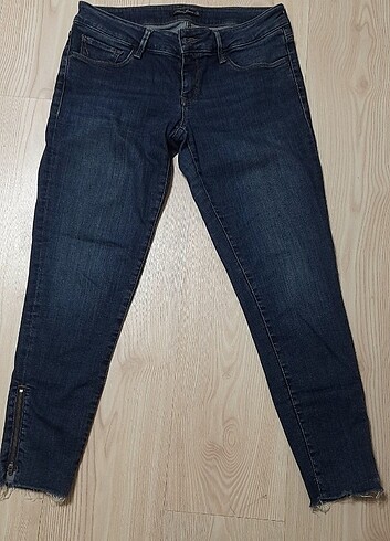 34 Beden Mavi orjinal jean bayan pantalon