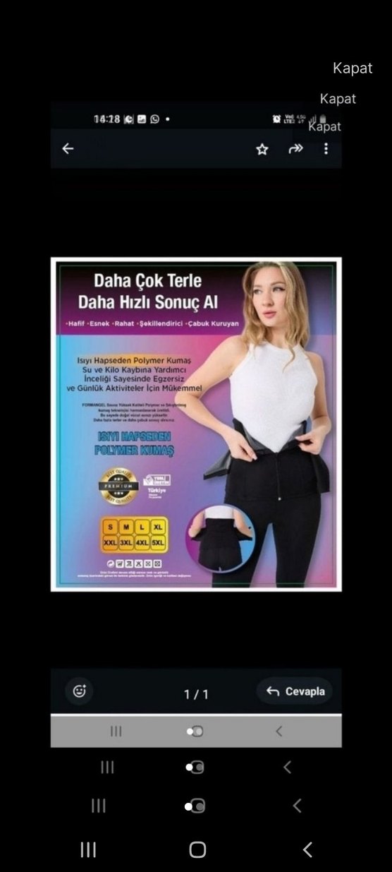 Siyah Termal korse - Görsel 2