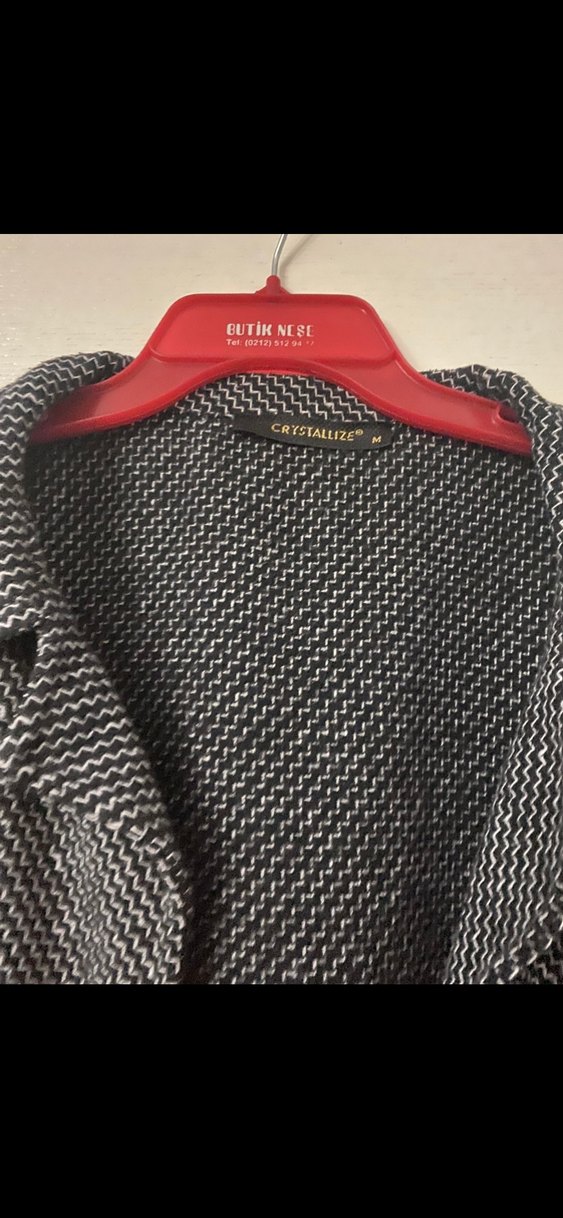 Gri Uzun Kadın Yün Kaban grıztalize - Görsel 2