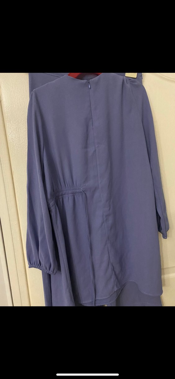 Kadriye Baştürk Uzun Kollu lila Kadın Tunik 2 li takım - Görsel 2